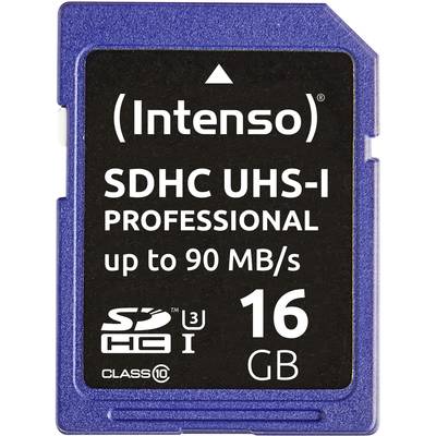 Image of Intenso Professional SDHC card 16 GB Class 10, UHS-I