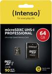 Intenso Micro SDXC Card Professional 64 GB UHS-I