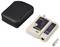 'Network cable tester set with master and remote units, LED indicators, and carrying case.'