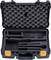 Open tool case with foam inlay and cut-outs for storing tools, empty compartments visible.