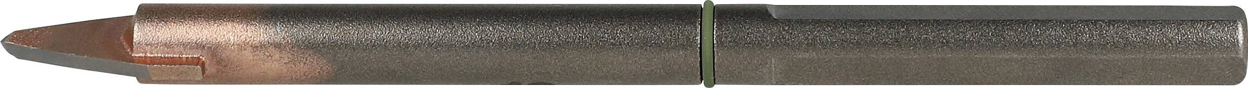 Bronze metal component with a cylindrical shape, polished surface, and bevelled end, possibly a machine part.