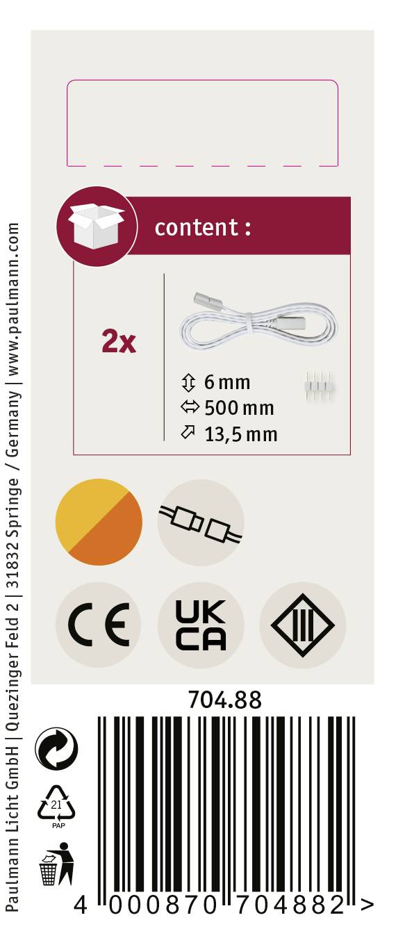 Paulmann 70488 YourLED Eco (L x W) 50 cm x 13.5 cm 1 pc(s)-3