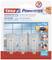 A pack of three self-adhesive hooks by Tesa Powerstrips. Suitable for tiles, with a maximum load capacity of 1 kg.