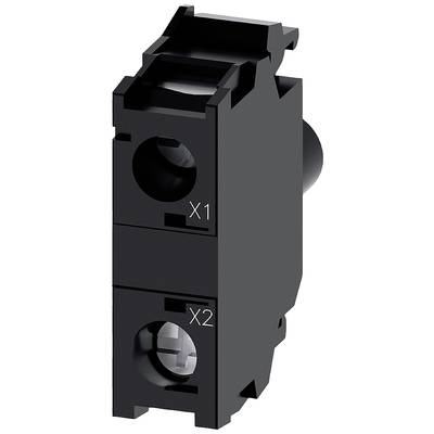 A black, rectangular electronic component with two round openings marked 'X1' and 'X2'.