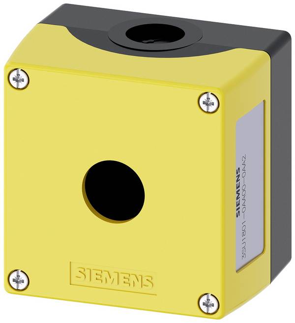 Siemens 3SU1801-0AA00-0AA2 3SU18010AA000AA2 Housing 1 installation slots (L x W x H) 85 x 85 x 64 mm None Yellow 1 pc(s)