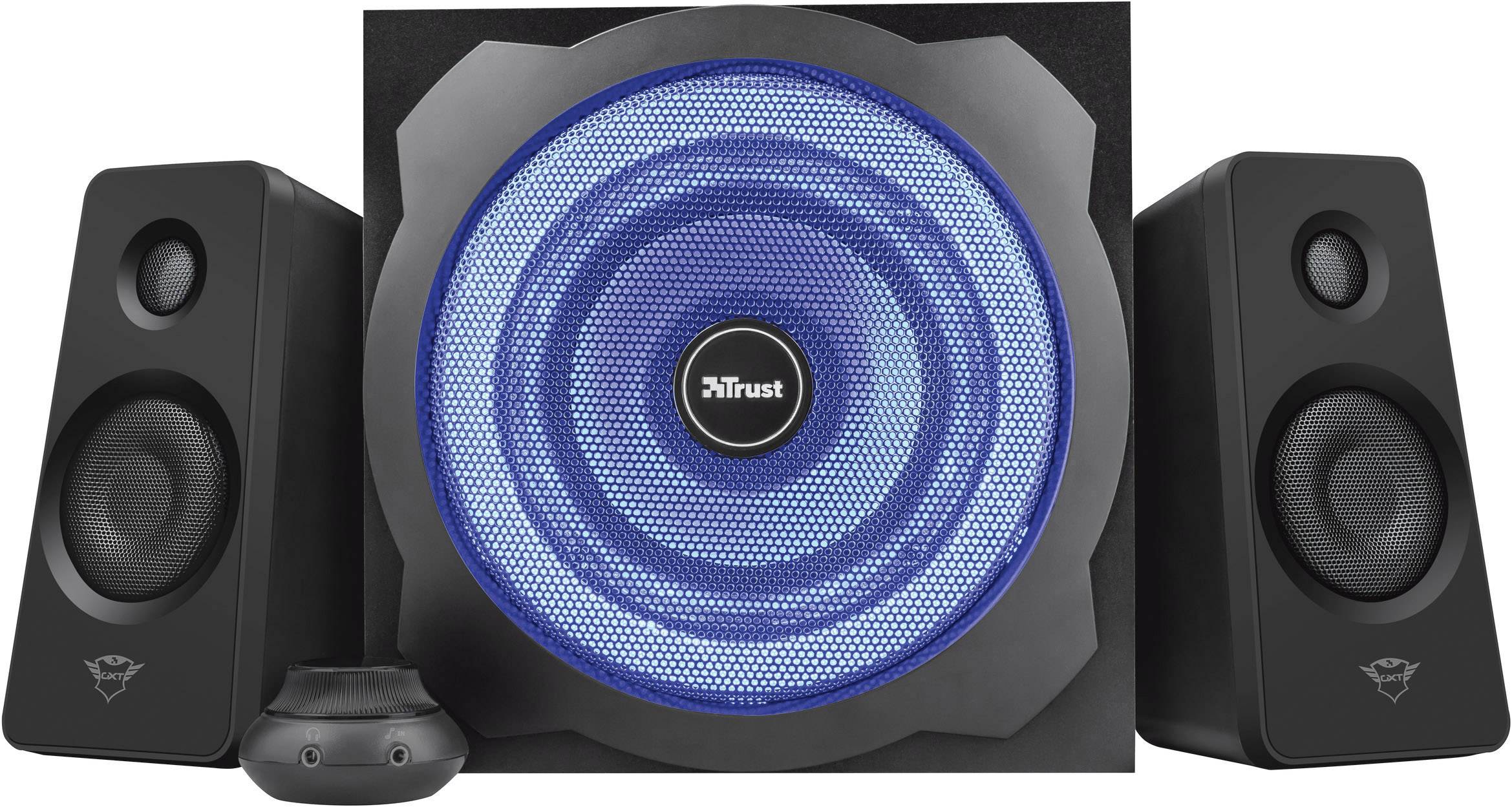 Trust GXT 628 2.1 Tytan LED 2.1 PC speaker Corded 120 W Black, Blue