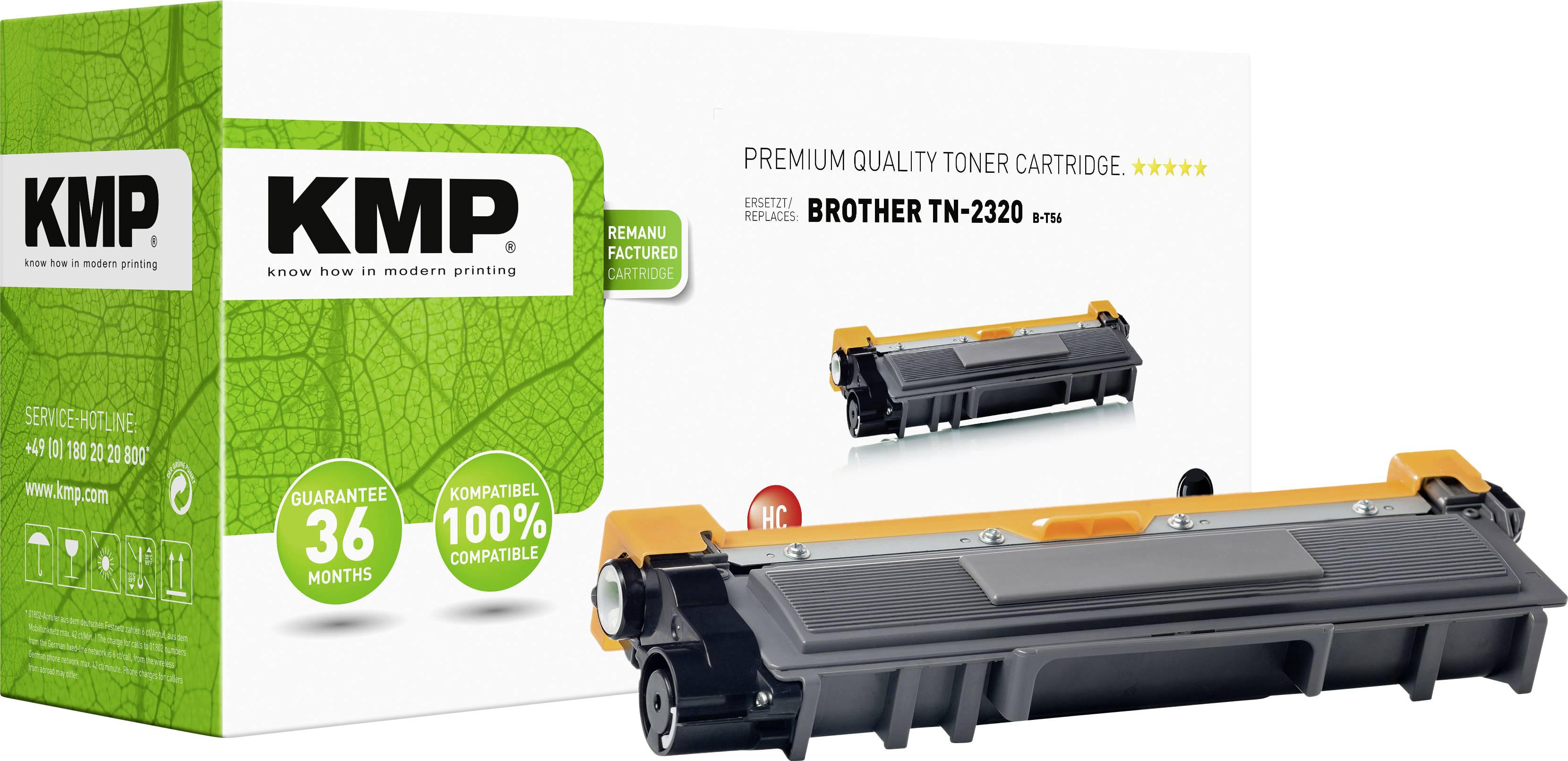 KMP Toner cartridge replaced Brother TN-2310, TN-2320, TN2310, TN2320 2600 Sides B-T56 Conrad.com