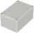 Rectangular, grey enclosure with rounded corners and screws at the edges. Suitable for protecting electronic components.