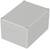 Grey rectangular enclosure with rounded edges and screws at the corners.