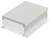 A rectangular, silver-coloured metal cooling enclosure with a ribbed surface, presumably for heat dissipation, on a white background.