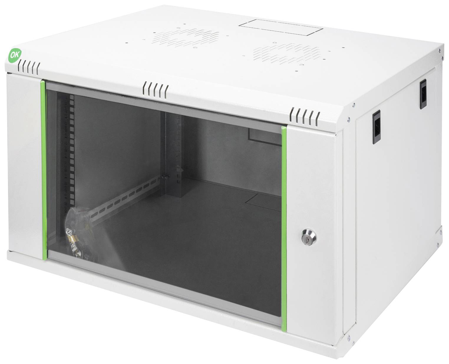 Digitus DN-19 07-U-EC 19" wall cabinet (W x H x D) 600 x 416 x 450 mm 7 U Grey-white (RAL 7035)