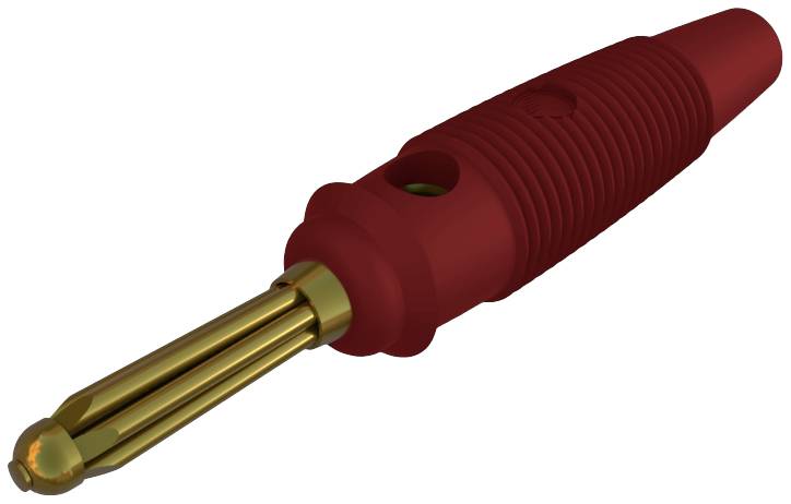 Hirschmann Test & Measurement BUELA 30 K AU Banana plug Plug, straight Pin diameter: 4 mm Red 1 pc(s)