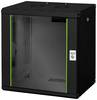 Digitus DN-19 12-U-SW 19" wall cabinet (W x H x D) 600 x 643 x 450 mm 12 U Black (RAL 9005)