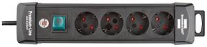 Brennenstuhl 1951140100 Power strip (+ switch) 4x Black PG connector 1 pc(s)