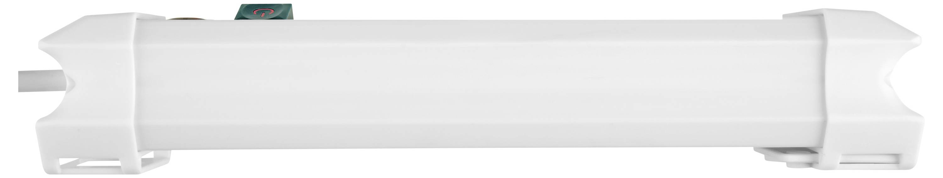 Long white fluorescent light tube with end caps, shown horizontally on a plain background.