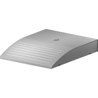 A rectangular, grey enclosure with ventilation openings and a central mounting point on the top surface.