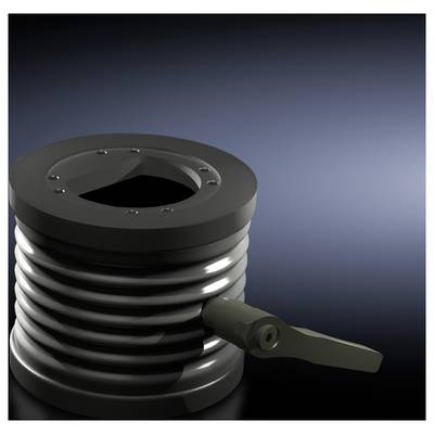 Round metal cylinder with ribbed design and lever on the side, against a dark blue background, with a technical or industrial appearance.