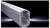 'Aluminium profile with an elliptical cross-section on a black background, used for modular construction and mechanical engineering.'