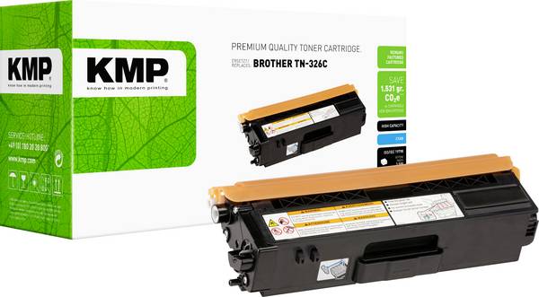 KMP Toner replaced Brother TN-326C, TN326C Compatible Cyan 3500 Sides B-T62 1246,3003