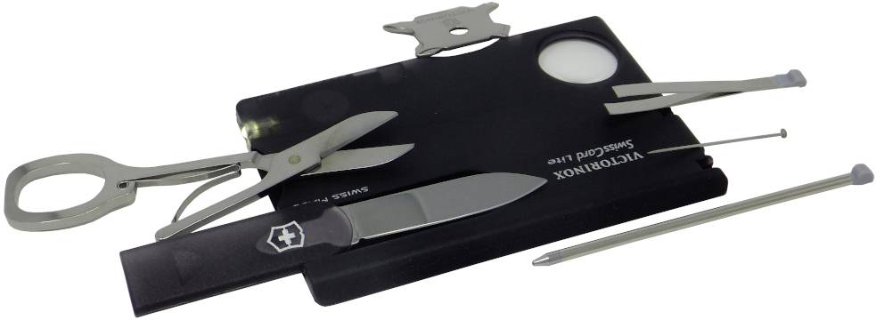 Victorinox SwissCard Lite 0.7333.T3 Pocket toolkit No. of functions 13 Onyx (transparent)