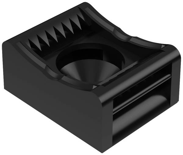 Hebotec KBS 4 - 20 Hook-and-loop mount screw-on Black 1 pc(s)