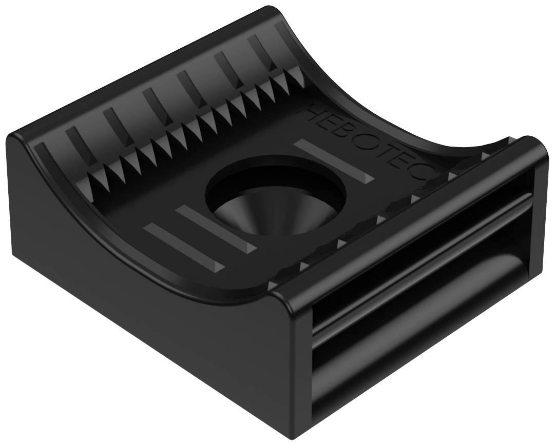 Hebotec KBS 8 - 35 Hook-and-loop mount screw-on Black 1 pc(s)