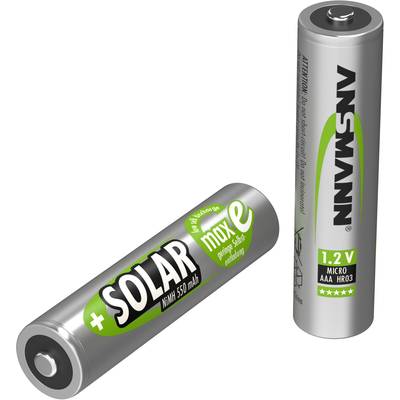 Ansmann HR03 Solar maxE AAA battery (rechargeable) NiMH 550 mAh 1.2 V 2 pc(s)