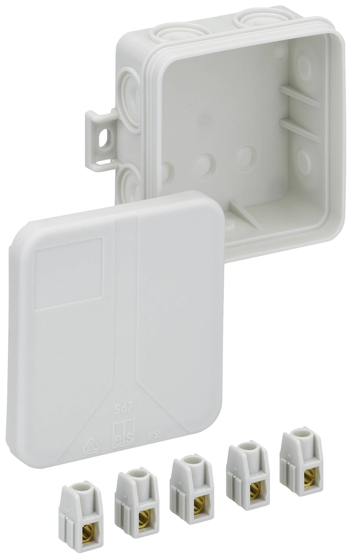 Spelsberg 33240701 Joint box (L x W x H) 75 x 75 x 37 mm Grey IP55 1 pc(s)