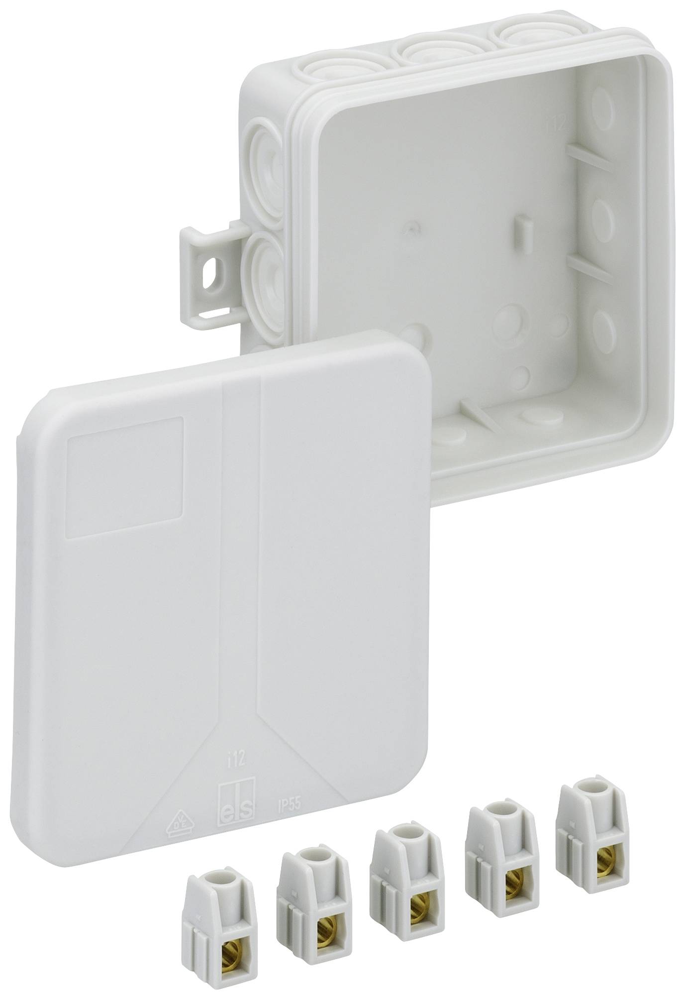 Spelsberg 33241201 Joint box (L x W x H) 85 x 85 x 37 mm Grey IP55 1 pc(s)