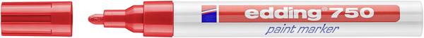 Edding 750 paint marker 4-750002 Paint marker Red 2 mm, 4 mm