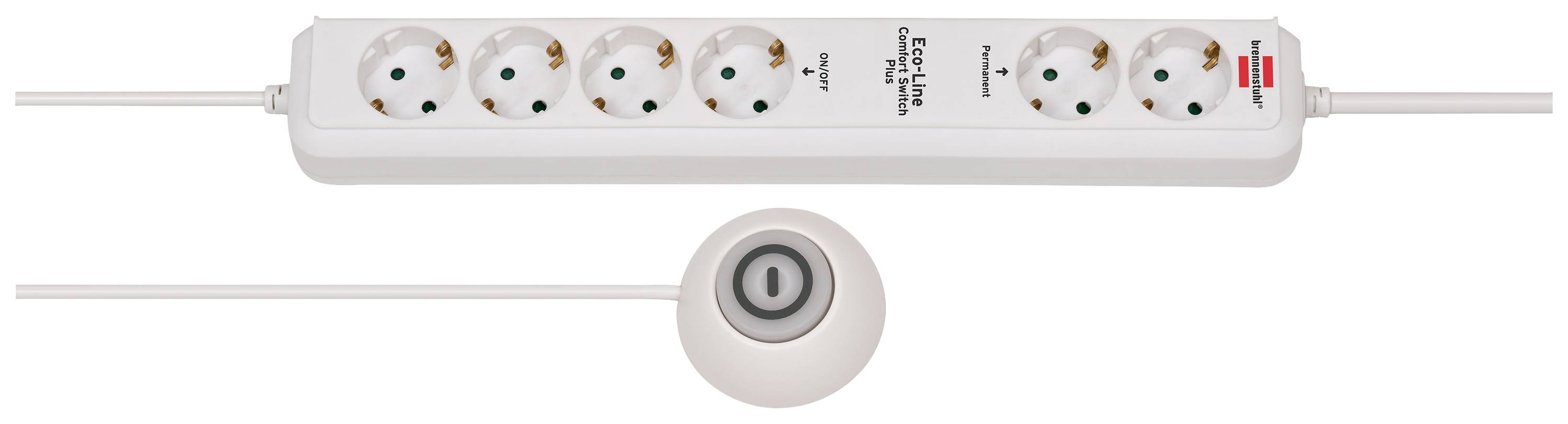 Brennenstuhl 1159560216 Power strip (+ switch) 6x White PG connector 1 pc(s)