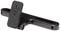 Metal rail with multiple mounting holes and adjustable screw fastening, likely for mounting camera accessories.