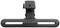 A black aluminium wall mount for a speaker or camera, with adjustable attachment and rail for mounting.