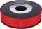 A black spool with red filament for 3D printers from the brand Innofil3D by BASF.