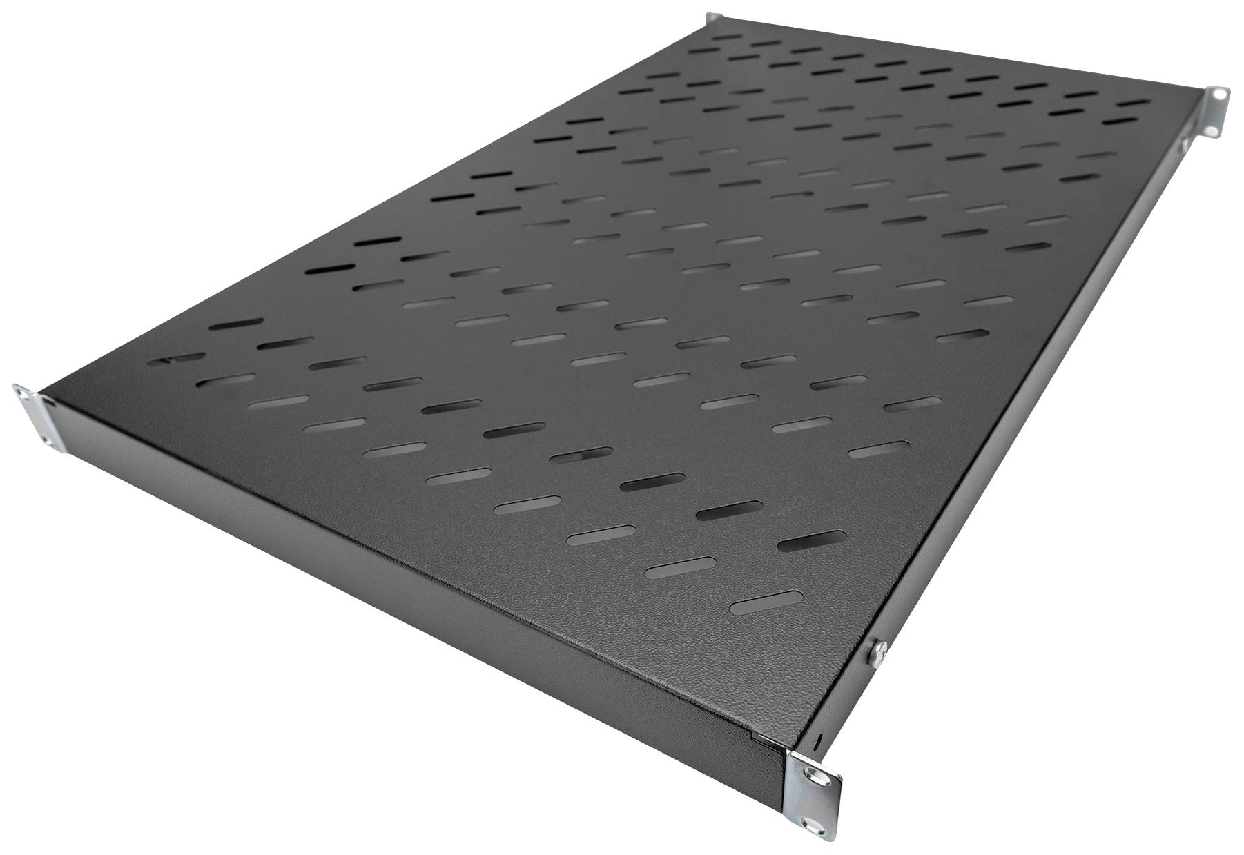 Digitus DN-97649 19 inch Server rack cabinet shelf 1 U Rail set Suitable for (cabinet depths): 1000 mm Black (RAL 9005)