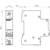 Technical drawing of an electrical component with dimensions: height 90.1 mm, width 18 mm, depth 68.3 mm.