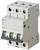 Siemens circuit breaker, three-pole, Model 5SL4316-6, for 400V. Includes lever and LED indicators for operational status.