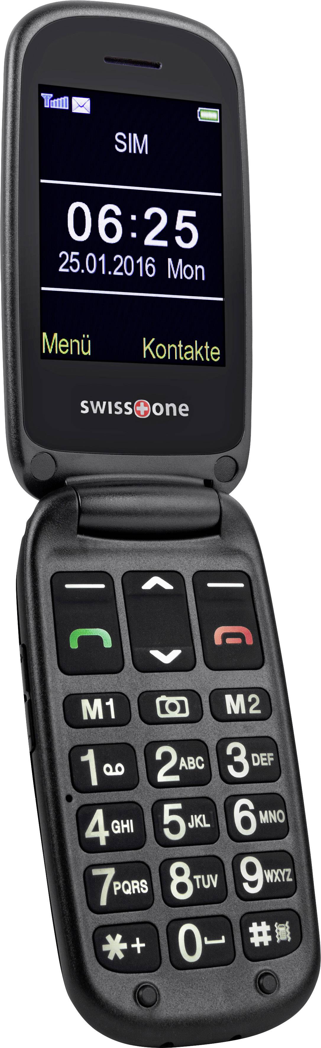 swisstone BBM 625 Big button flip top mobile phone Charging station, Panic button Black-7