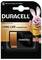 A Duracell J battery package with a pink bunny mascot, featuring text 'Long Life Guaranteed', and a safety note 'Keep Out of Reach of Children'.