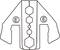 Line drawing of a cable lug tool with hexagonal shapes that can be used for various wire thicknesses.