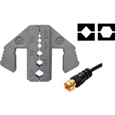 TOOLCRAFT PLE-0E5 Crimping Bits Suitable for: RG174, RG179, RG8218 Suitable for brand (pliers): TOOLCRAFT PZ-500-1
