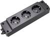 Wieland Electric 99.601.0028.0 3x Power strip w/o switch Black