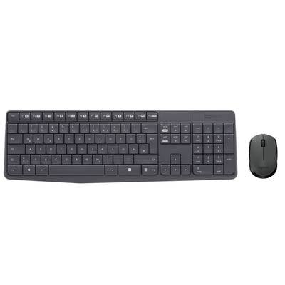 Buy Logitech MK235 Radio Keyboard and mouse set Splashproof German