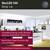 Illuminated kitchen and living area with LED strips along the ceilings, modern interior design. Text promotes 'MaxLED 500', ideal for interior accents.