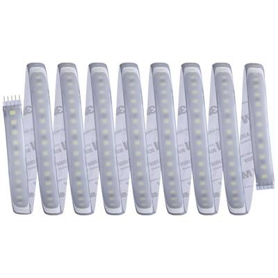 Ten flexible LED strips in a row, suitable for lighting applications.
