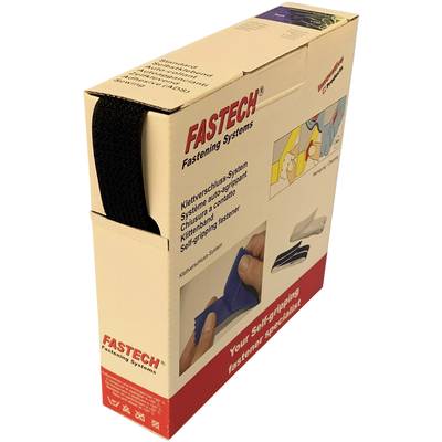FASTECH® B25-OMNI-999910 Hook-and-loop tape sew-on, for bundling Hook and loop pad (L x W) 10 m x 25 mm Black 10 m-0