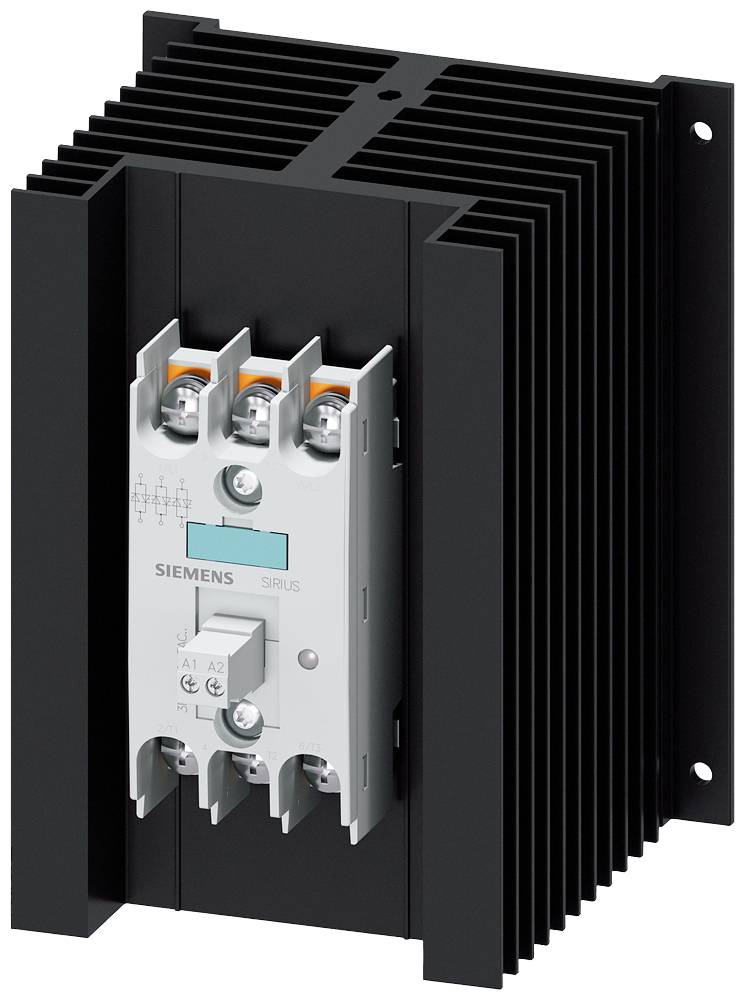 Siemens electrical control unit with a metal housing and control elements, used for regulating industrial processes.