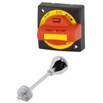 Eaton PKZ0-XRH Rotary handle Lockable (L x W x H) 64 x 64 x 54 mm Red, Yellow 1 pc(s)