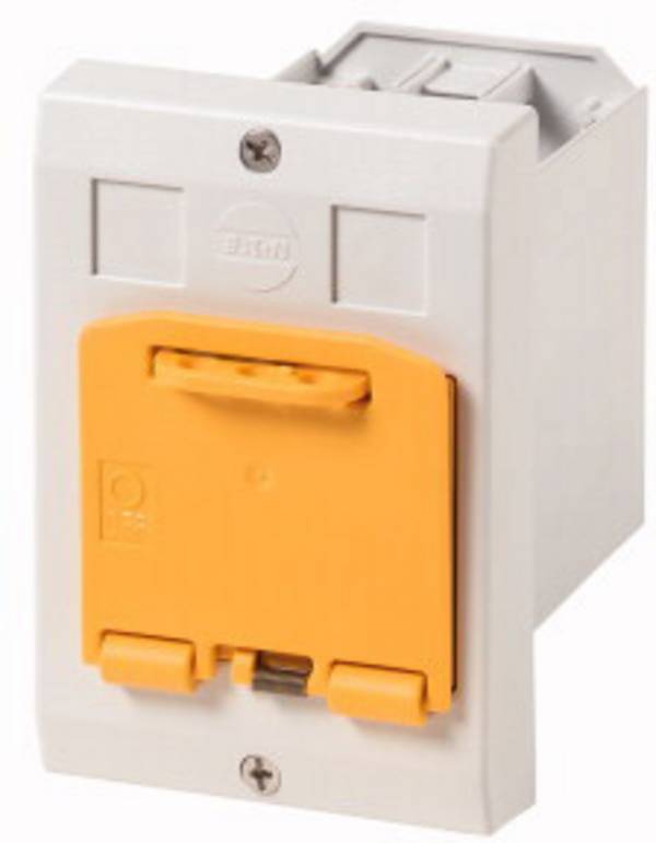Eaton E-PKZ01-SVB 281635 Housing Recess mount, Lockable (L x W x H) 80 x 85 x 129 mm  Grey, Yellow 1 pc(s)