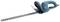Electric hedge trimmer with blue handle and long double blade. Primarily used for cutting hedges and shrubs.